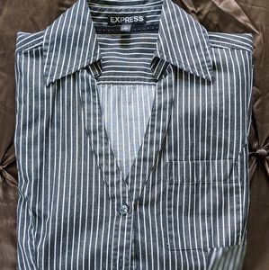 EXPRESS - Classic Striped Women’s Button Down